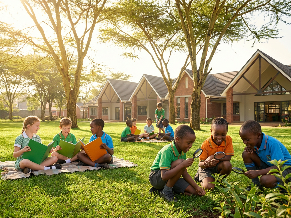 Children learning at Dutch School Nairobi